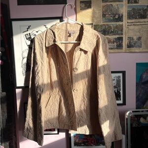 J.Jill Floral Earth Tone Jacket